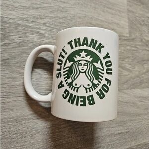 Starbucks Parody White Mug